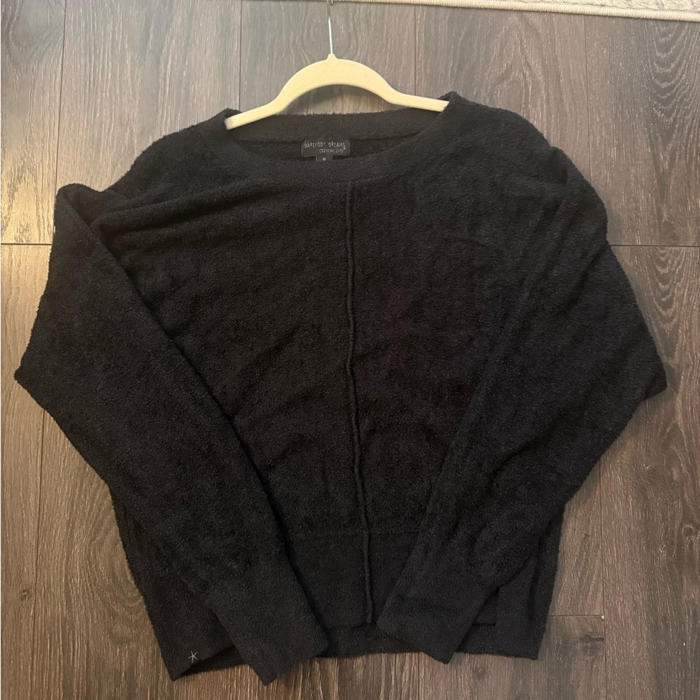 Barefoot Dreams Women’s black CozyChic Lite Sweater size Medium